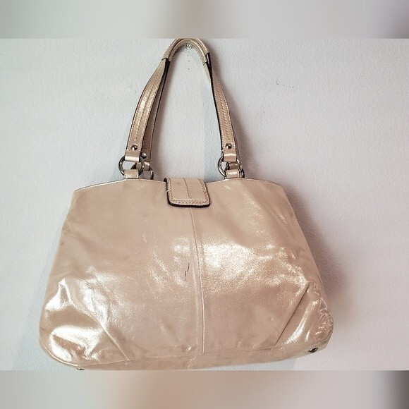 Coach Gold Metalic Purse - Picture 5 of 15